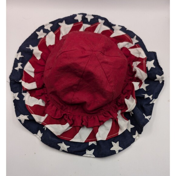 Gymboree Red White Blue Hat Ruffles 12-24 mo - Picture 1 of 5